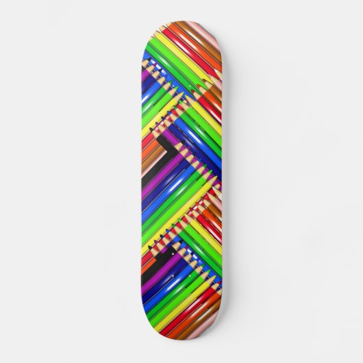 color pencil skateboard deck スケートボード (正面)