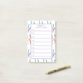 Color Pencilsフレーム先生でポストイットノートを実行 ポストイット (デスク上)