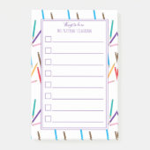 Color Pencilsフレーム先生でポストイットノートを実行 ポストイット (正面)