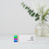 Color Pencilsプロファイルカード スキニー名刺 (スタンド正面)