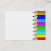 Color Pencilsプロファイルカード 名刺 (裏面)