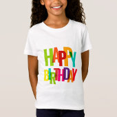 Color Pop "Happy Birthday "Kids Tee  Tシャツ