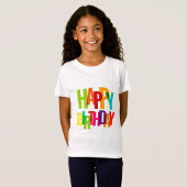 Color Pop "Happy Birthday "Kids Tee  Tシャツ