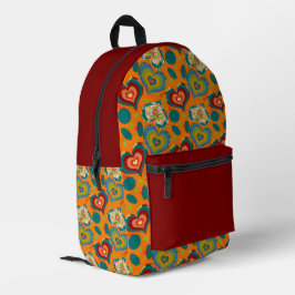 Color Pop hearts  プリントバックパック