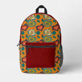 Color Pop hearts  プリントバックパック (正面)