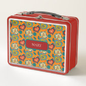 Color Pop hearts  メタルランチボックス (正面)