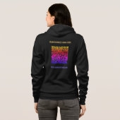 Color QR Code Your Business Hoodie Custom Text パーカ (裏面フル)