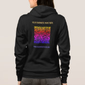 Color QR Code Your Business Hoodie Custom Text パーカ (裏面)
