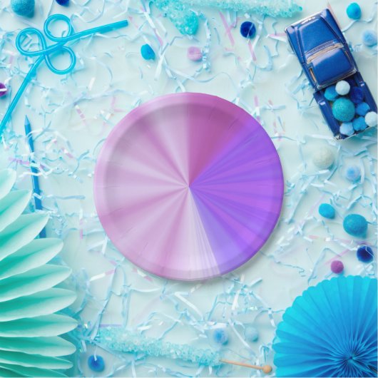 Color Rays ペーパープレート (パーティー)