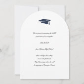 Color Rococo Cartouche Photo Template Graduation 招待状 (裏面)