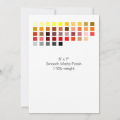 Color Sample Invite1 招待状 (裏面)