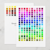 Color Sample Invite1 招待状 (正面/裏面)