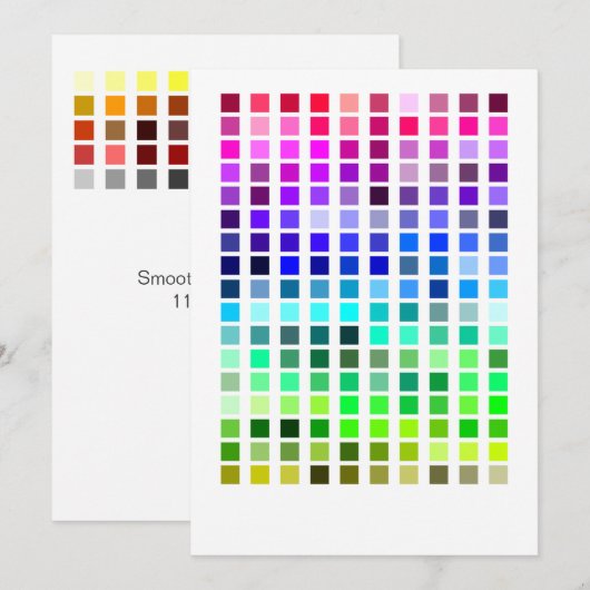 Color Sample Invite1 招待状 (正面/裏面)