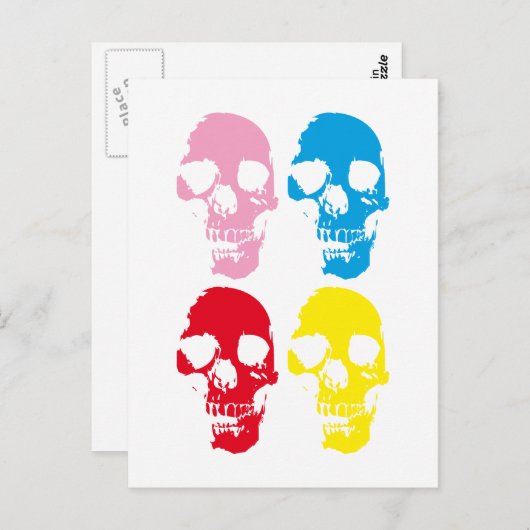 COLOR SKULLS ポストカード (正面/裏面)