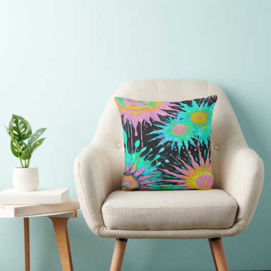 Color Splash Abstract Art クッション (椅子)