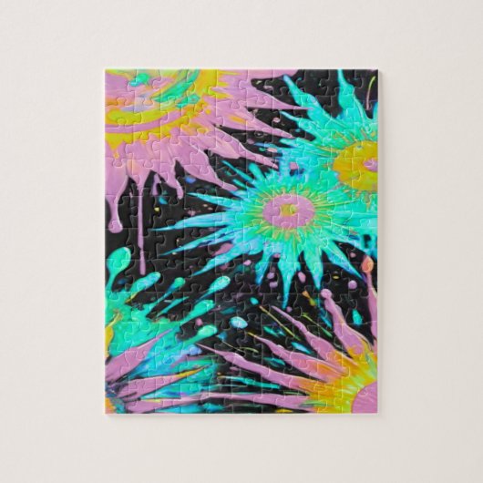 Color Splash Abstract Art ジグソーパズル (縦)