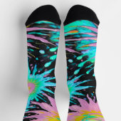 Color Splash Abstract Art ソックス (上部)