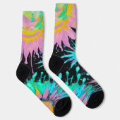 Color Splash Abstract Art ソックス (右)