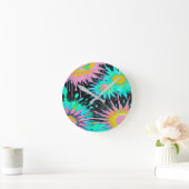 Color Splash Abstract Art ラウンド壁時計 (ホーム)