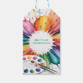Color Splash Art Birthday Bash ギフトタグ (正面)