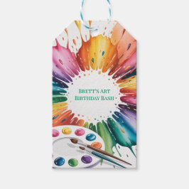 Color Splash Art Birthday Bash ギフトタグ