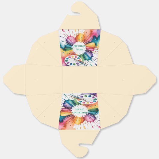 Color Splash Art Birthday Bash フェイバーボックス (見開き)