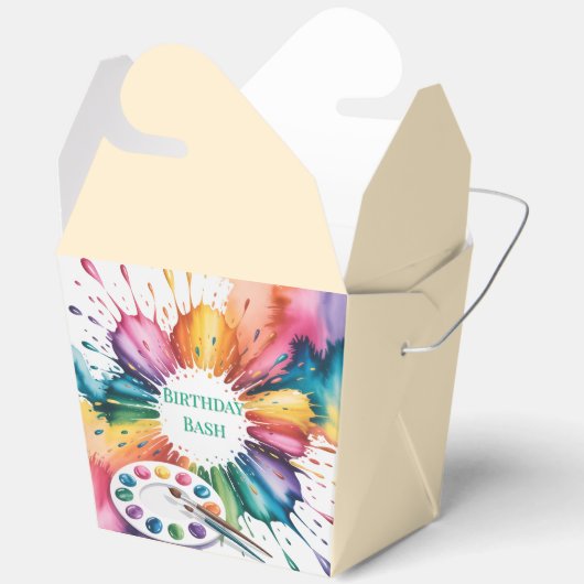 Color Splash Art Birthday Bash フェイバーボックス (見開き)