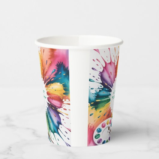 Color Splash Art Birthday Bash 紙コップ (左)