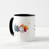 Color Splash Cats Mug マグカップ (正面左)