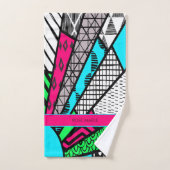 Color Splash Fanburst Personalized | Dink Well ハンドタオル (ハンドタオル)