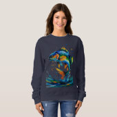 Color Splash Fish – Women’s Sweatshirt スウェットシャツ (正面フル)