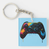 Color Splash Game Controller Sticker  キーホルダー (正面)
