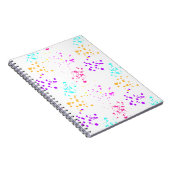 Color Splashes Abstract Art Notebook ノートブック (右側)