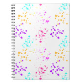 Color Splashes Abstract Art Notebook ノートブック (正面)