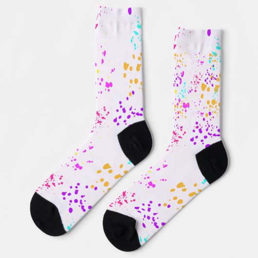 Color Splashes Pattern Socks ソックス (左)