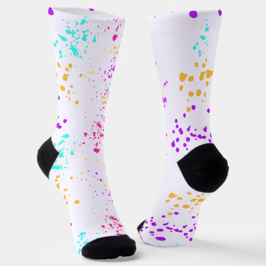Color Splashes Pattern Socks ソックス (傾斜あり)