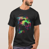 Color splatter panda tシャツ (正面)