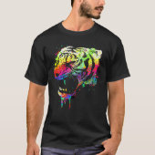 Color splatter tiger tシャツ (正面)
