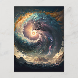 Color Storm at Sea – アートポストカード シーズンポストカード