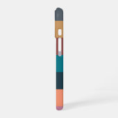 color stripes colorful pastel iPhone 16ケース (左側面)