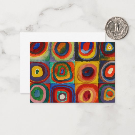 Color Study, 1913 by Wassily Kandinsky ノートカード (正面/裏面インサイチュ)