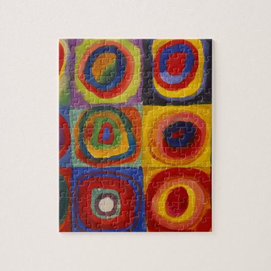 Color Study of Squares Circles by Kandinsky ジグソーパズル (縦)