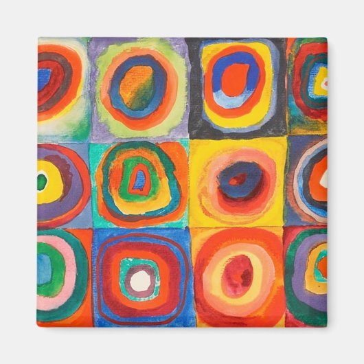 Color Study | Wassily Kandinsky マグネット (正面)