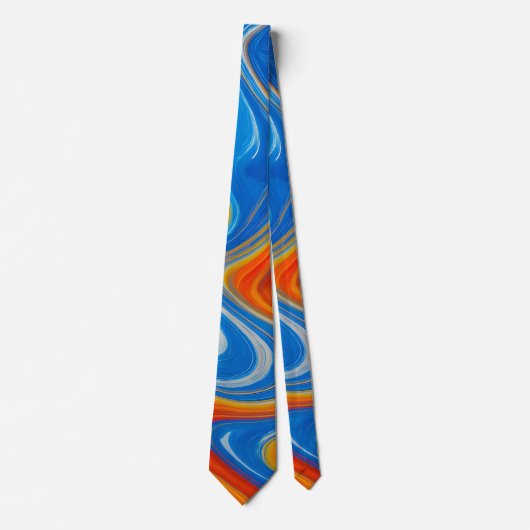 Color Swirl Men's Necktie ネクタイ (正面)