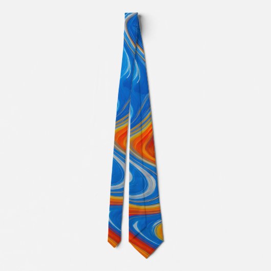 Color Swirl Men's Necktie ネクタイ (裏面)