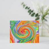 Color Swirl Postcard ポストカード (スタンド正面)