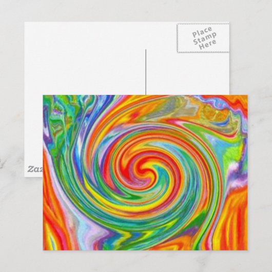 Color Swirl Postcard ポストカード (正面/裏面)