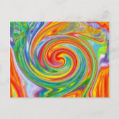 Color Swirl Postcard ポストカード (正面)