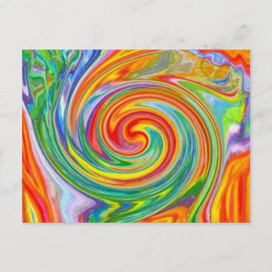 Color Swirl Postcard ポストカード (正面)