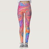 Color Swirls  レギンス (正面)
